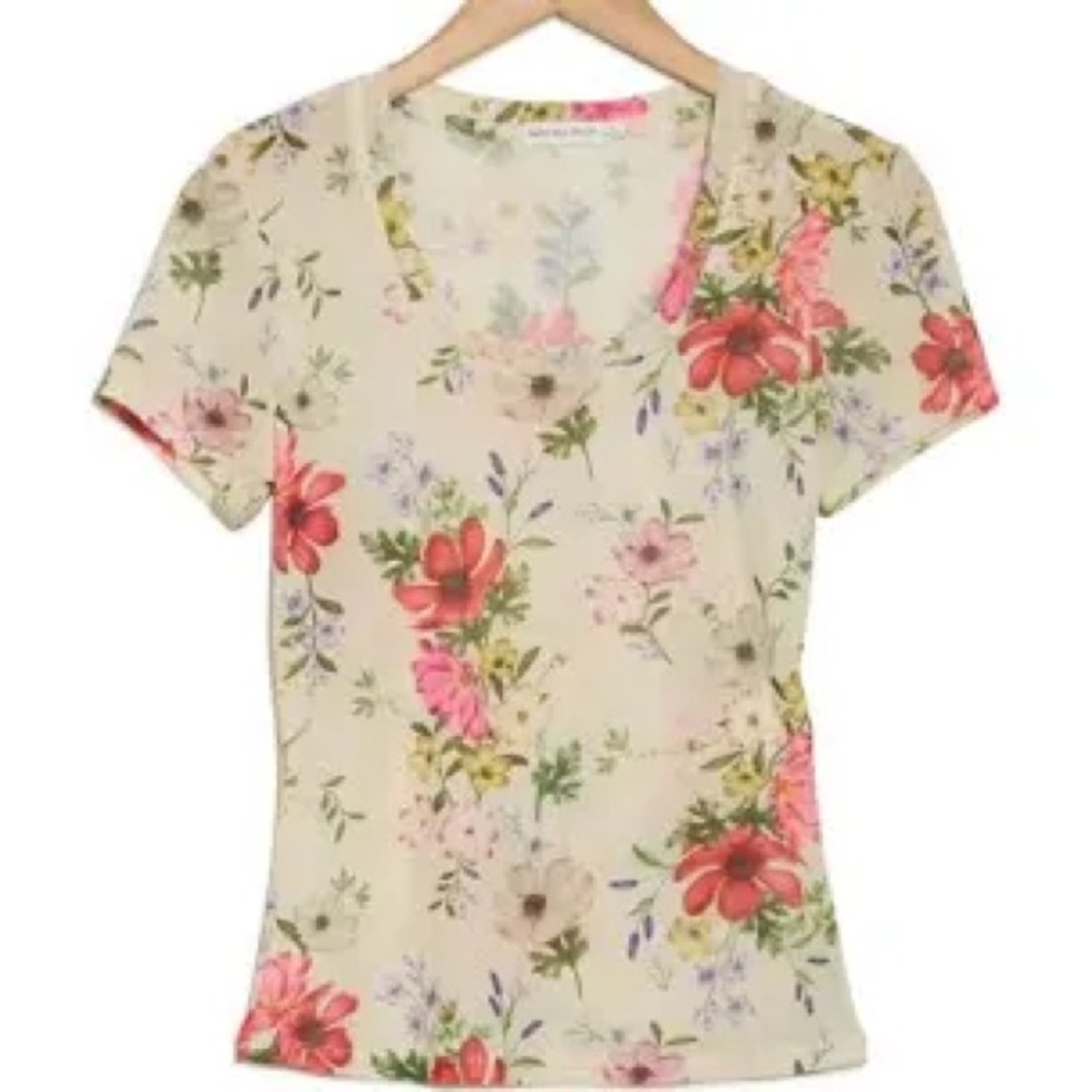Floral Women's Top Avec Les Filles size small - Picture 2 of 7